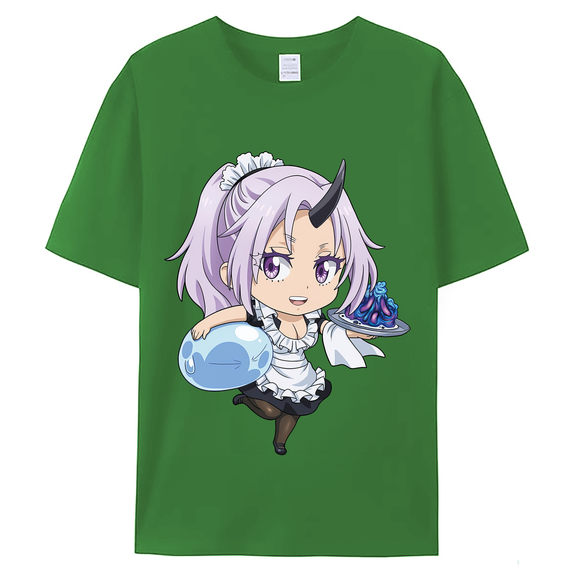 （画像用） 転スラ Regarding Reincarnated to Slime レディースカジュアルプリントTシャツ（綿100％）